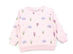 Name It parfait pink is og regnbuer sweatshirt